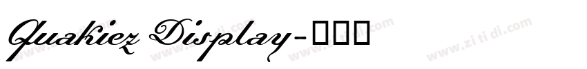 Quakiez Display字体转换